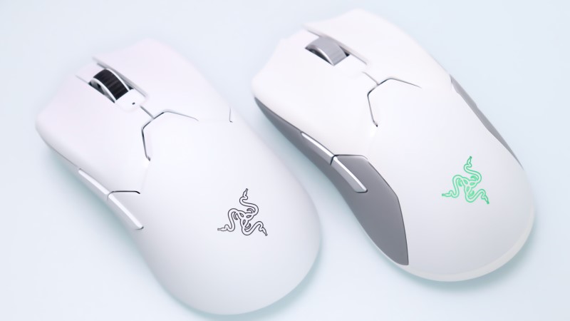 razer viper ultimate white  使用感有 付属品完備